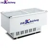 Baicheng Supermercado Comercial Freezer Horizontal de Ilha Freezer para Frutos do Mar Churrasco Freezer para Conservação de Alimentos Frescos Vitrine Freezer Sd/C-378