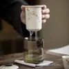 Taza de Expreso Cerámica Pintada a Mano Set de Té Portátil para Viaje al Aire Libre traje Set de Té Kung Fu Una Tetera Tres Tazas Anti-quemaduras
