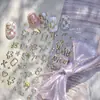 Tomoni&No Te Pierdas las Pegatinas para Manicura Bronceadas Estilo Ligero Maduro Ins Pegatinas para Uñas Forma de Alta Gama Corazón Joyería Material