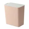 Papelera de escritorio estilo japonés para uso doméstico, Mini papelera creativa con tapa abatible para dormitorio, Papelera de escritorio para oficina con tapa