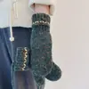 Manoplas de Hilo de Colores Todo Incluido para Mujer con Pulgar para Pantalla Táctil Cuello Colgante Ciclismo al Aire Libre Guantes Cálidos Nuevo Producto de Invierno