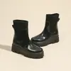 Zapatos de Lluvia de Moda Transfronterizos Calcetines Elásticos para Mujer Zapatos de Lluvia con Boca para Mujer Suela Gruesa Antideslizantes Zapatos de Goma para Cocina Combinan con Todo Impermeables Zapatos para Exteriores