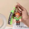Chaveiro de bloco de construção Minecraft transfronteiriço, pingente de homem bloco, chaveiro de acessório de carro, presente de máquina de pegar pelúcias atacado