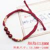 Pulsera de cinabrio directa de fábrica para hombre y mujer, pulsera de pareja tejida, joyería de este año, cuerda de mano para regalar a su novia Sansheng III