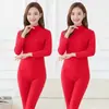 De terciopelo temporada de ropa de invierno para mujer traje cálido engrosado forrado de polar ropa interior de mujer camiseta básica de cuello alto para mujer ropa cálida para mujer