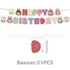 Decoraciones para Fiestas de Cumpleaños Infantiles Temáticas de Labubu Más Vendidas en Stock: Platos de Papel, Vasos de Papel, Manteles, Banderines, Decoraciones para Pasteles