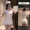 Atractivo conjunto de enfermera sexy de nicho uniforme de tentación para discoteca conjunto de lencería erótica vestido uniforme de deseo puro conjunto de atuendo de cosplay