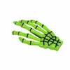 Pinza para el pelo de mano de esqueleto de Halloween Garra de fantasma Accesorios de decoración Accesorios para el pelo de esqueleto en blanco y negro Suministros divertidos para disfraces de fiesta