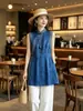 Nuevo chaleco sin mangas para mujer estilo chino con bordado pesado vintage, cuello alto, jacquard de rayón, camiseta sin mangas estilo tradicional