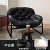 Sofá Individual Preguiçoso Sala de Estar Casa Sofá de Luxo Leve Cadeira de Sofá Estilo Creme Casual Sofá de Meio Antigo Cadeira de Sofá