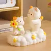 Figura Creativa Nueva de Gatito de Resina Giratoria Interactiva, Linda y Sanadora Decoración para Escritorio de Oficina, Regalo Navideño