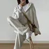 947 # Conjunto Esportivo para Mulheres Primavera e Outono 2025 Estilo Coreano Estudante Solto Moda Celebridade da Internet Casual Conjunto de Duas Peças para Corrida