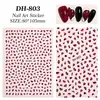 Adesivo de Unha Estampa de Leopardo Maillard Plano com Adesivo Versátil Estampa de Leopardo Rosa Adesivo de Unha DIY Joia Estilo Dh