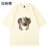 LAZADA Transfronterizo Versátil Estilo Japonés Retro Antiguo Estampado Camiseta de Manga Corta para Hombre Verano a la Moda para Pareja Manga Corta eBay
