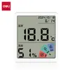 Deli LE511 Medidor Electrónico de Temperatura y Humedad Medidor de Temperatura y Humedad/Medidor Oficina Hogar Montado en Pared Escritorio Habitación de Bebé
