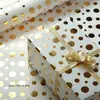 Estampado en Caliente Lunares Geométrico Papel de Regalo Comercial Cumpleaños Caja de Regalo Exquisita Papel de Regalo Año Nuevo Cubierta de Libro