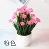 Ventas Directas de Fábrica Hierba de Primavera Planta en Maceta de Loto Planta Artificial Wholesale Bonsái Flor Decoración Pastoral para el Hogar Flor Artificial