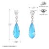 Brincos de Prata Esterlina S925 Gota d'Água com Zircônia, Estilo Fashion para o Dia a Dia, Brincos de Luxo Leve com Toque Sofisticado, Nicho e Sofisticados