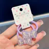 Paquete de 2 nuevo estilo súper hada transparentes como el hielo mariposa gomas para el pelo para niños, cuerda dulce y linda de alta elasticidad, accesorios para el pelo de princesa para niñas