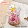 61º Día del Niño DIY Flor Eterna Tapa de Cristal Hecho a Mano Materiales de Flores Secas Kit Jardín de Infancia Construcción de Equipo Padre-Hijo Taller de Arreglos Florales