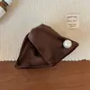 Grampo Triângulo de Veludo Pérola Pequena Fragrância Outono e Inverno Novo Estilo Simples Feminino Luxo Acessível Grampo Tubarão Grampo de Cabelo na Parte de Trás da Cabeça