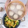 Vaporera de Madera Bandeja Elevada Tradicional para Cocinar al Vapor para Uso Doméstico Estilo Japonés Hecho a Mano Rejilla Elevada para Cocinar al Vapor Tejido de Bambú