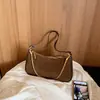 Bolso retro de gamuza para mujer, nueva colección de otoño 2026, de alta gama y lujoso, en una hermosa paleta de colores, bolso de hombro o bolso cruzado