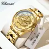 Reloj de pulsera CHENXI/Chenxi Marca Dragón Dorado Reloj para hombre transfronterizo venta al por mayor reloj de cuarzo impermeable calendario reloj para hombre