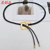 Novo Original em estoque Outono e Inverno Corda de Couro Corda de Cintura Moda Nicho Corda de Couro Preto Simples Fábrica de Origem Quantidade
