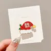 2026 Nuevo Adorno de Broche de Dibujos Animados Papá Noel Insignia Navideña Linda Mujer Reno Pin Creativo Accesorios