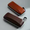 Estuche para Gafas con Cremallera de Cuero Personalizado Transfronterizo Eva Estuche Cuadrado para Gafas de Sol de PU Estuche para Gafas de Sol Se Puede Imprimir con Logo