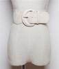 Cinturón Moda Mujer Abrigo Combinable Chaqueta de Plumón con Falda Traje de Suéter Cintura Elástica Ajustada Cintura Ancha