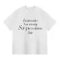 Camiseta de Verano para Mujer Estilo Retro Americano con Estampado de Letras, Peso Pesado, Manga Corta, Talla Grande, Holgada, Casual, para Parejas, Algodón Puro, Moderna
