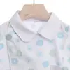 Cárdigan estampado cuello inferior ropa de enfermera Hospital doctor traje de manga larga con abertura ropa de trabajo de invierno ropa de belleza