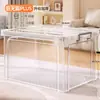 Caja de almacenamiento de plástico, contenedor de almacenamiento transparente con tapa, para juguetes, ropa y artículos del hogar, caja organizadora de capacidad extragrande