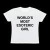 Camiseta de manga corta con letras de Amazon para mujer, estilo sexy de verano, estilo Spice Girls, ajustada, con personalidad, informal, de cuello redondo.