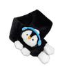 Novas Luvas Quentes de Pinguim Desenho Animado Fofo para Meninas Outono e Inverno Cachecol Recheado Luvas de Ciclismo à Prova de Vento e Frio