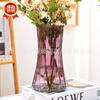 Vaso vintage em relevo decoração de alta qualidade em estilo vaso de vidro grande de aparência alta arranjo de flores de plantas hidropônicas fábrica