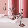 Banda Pequeño Hombre de Hierro Artesanías de Metal Arte en Hierro Figura Modelo Hogar Sala de Estar Entrada Gabinete de Vino Decoración del Hogar Adorno