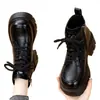 Botas Martin curtas de pelúcia com bico redondo para mulheres, novo estilo outono e inverno 2026, estilosas, que aumentam a altura, retrô britânico, botas curtas que emagrecem