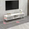 Mueble de TV Moderno Simple Nórdico Sala de Estar Apartamento Pequeño Mueble de TV Combinación Mesa de Centro Muebles Simples Mueble de Piso Lujo Ligero