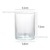 Copo de Vidro Transparente para Aromaterapia DIY Garrafa de Vidro Suporte para Velas Copo de Vela Recipiente Espesso para Velas Decoração Copo Vazio para Aromaterapia