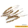 Chapeleiro Maluco [Frutas Secas Douradas de Natal] Casamento Artesanal DIY Decoração de Guirlanda de Natal Planta Natural Flores Secas