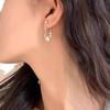 Xiangxu Nuevos Pendientes de Perlas de Plata Rota Varios Dos Pendientes Diseño Nicho Pendientes de Alto Temperamento Moda Outlet de Fábrica
