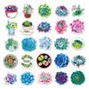 50 ins estilo planta suculenta personalidade DIY grafite diário de bordo mala geladeira capacete caixa de papelaria adesivos criativos