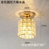 Luz de Corredor Escandinava Entrada de Corredor Varanda Simples Moderna Criativa Elegante Entrada Dourada Acessível Luxo Lustre de Cristal