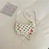 Bolso de Mano con Lunares de Dibujos Animados Estilo Juvenil Bolso Cruzado para el Hombro Bolso Versátil de Moda de Gama Alta para Mujer