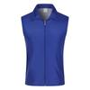 Chaleco de melocotón compuesto de 180g chaleco recto de voluntario cremallera color sólido en stock venta al por mayor ropa de grupo de trabajo