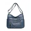 Bolsa transversal feminina de pão macio multicamadas 2026 nova bolsa feminina versátil bolsa de ombro bolsa de mãe bolsa para mulheres de meia-idade