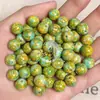 Luz de Palacio Vintage Estilo Francés Lujo Ligero Barroco Pintura al Óleo Cuentas de 12 mm Pulsera DIY Colgante para Coche Cuentas Sueltas con Agujero Recto